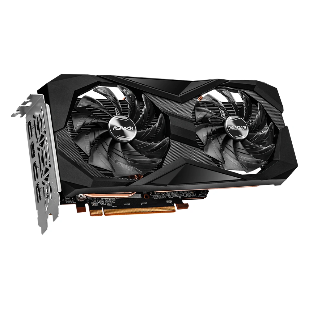 ASRock Graphic Card RX 6600 8GB DDR6 Challenger D Gaming Dual Fan view 4